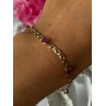 14K Yellow Gold Ruby Bracelet Length 7