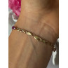 14K Yellow Gold Ruby Bracelet Length 7