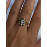 925 Sterling Silver Gold Plated Virgin Mary Ring Size 9