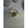 925 Sterling Silver Gold Plated Virgin Mary Ring Size 9