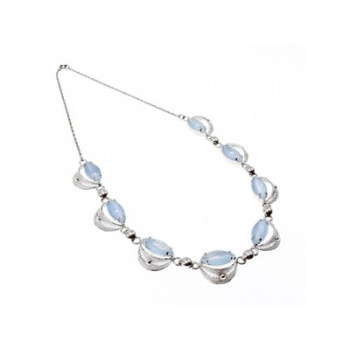 925 Sterling Silver Moonstone Necklace