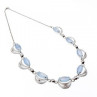 925 Sterling Silver Moonstone Necklace