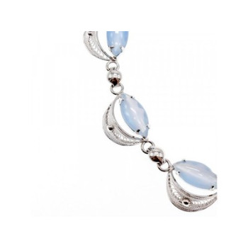 925 Sterling Silver Moonstone Necklace