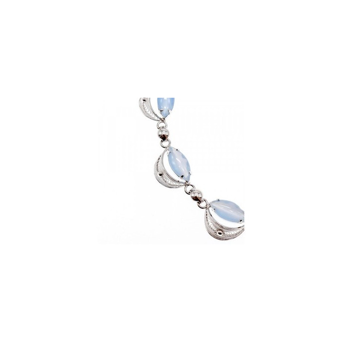 925 Sterling Silver Moonstone Necklace