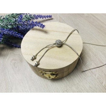 925 Sterling Silver CZ Chain with Charm