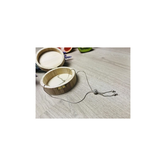 925 Sterling Silver CZ Chain with Charm