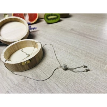 925 Sterling Silver CZ Chain with Charm