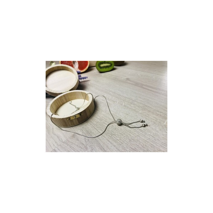 925 Sterling Silver CZ Chain with Charm