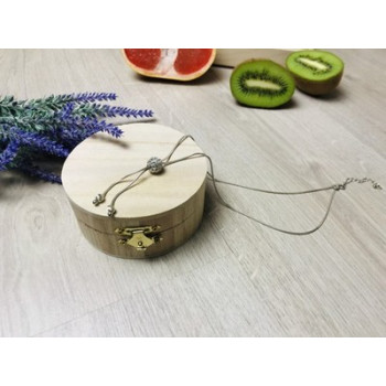 925 Sterling Silver CZ Chain with Charm