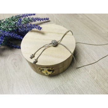 925 Sterling Silver CZ Chain with Charm