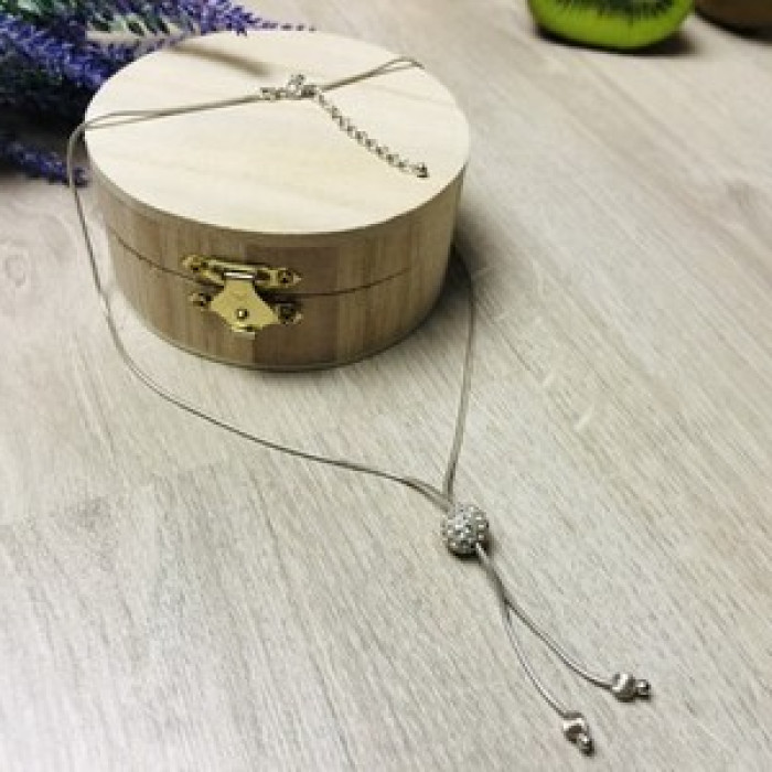 925 Sterling Silver CZ Chain With Charm