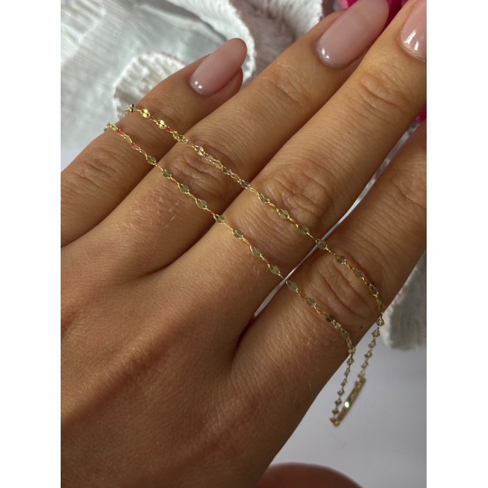 925 Sterling Silver Gold Plated Cz Necklace Length 16/18 inch