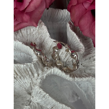 Elegant Design 925 Sterling Silver Hoop Earrings