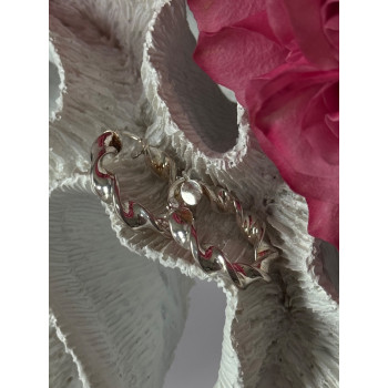 Elegant Design 925 Sterling Silver Hoop Earrings