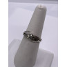 925 Sterling Silver Colorless Sapphire Ring Size 7