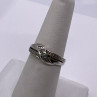 Vintage 925 Sterling Silver Colorless Sapphire Ring Size 7