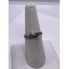 925 Sterling Silver Colorless Sapphire Ring Size 7