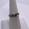 Vintage 925 Sterling Silver Colorless Sapphire Ring Size 7