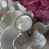925 Sterling Silver Abalone Ring Size 10