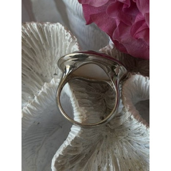 925 Sterling Silver Abalone Ring Size 10