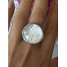 925 Sterling Silver Abalone Ring Size 10