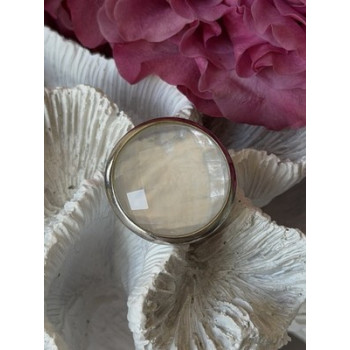 925 Sterling Silver Abalone Ring Size 10