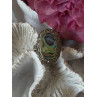 Vintage 925 Sterling Silver Abalone & Marcasite Ring Size 9