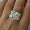 Elegant Design 925 Sterling Silver Beryl Ring Size 10