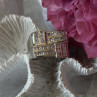 Elegant Design 925 Sterling Silver Beryl Ring Size 10