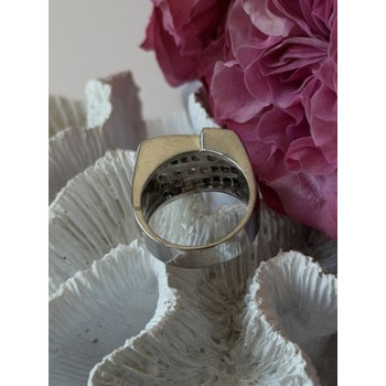 Elegant Design 925 Sterling Silver Beryl Ring Size 10