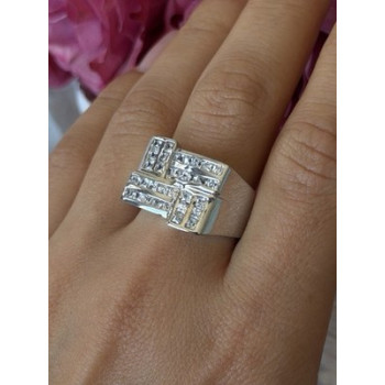 Elegant Design 925 Sterling Silver Beryl Ring Size 10