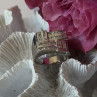 Elegant Design 925 Sterling Silver Beryl Ring Size 10