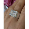Elegant Design 925 Sterling Silver Beryl Ring Size 10