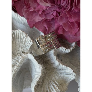 Elegant Design 925 Sterling Silver Beryl Ring Size 10