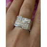Elegant Design 925 Sterling Silver Beryl Ring Size 10