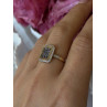 925 Sterling Silver Gold Plated Tanzanite & Beryl Ring Size 8
