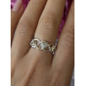 Deb Guyot 925 Sterling Silver White Topaz Band Ring Size 7