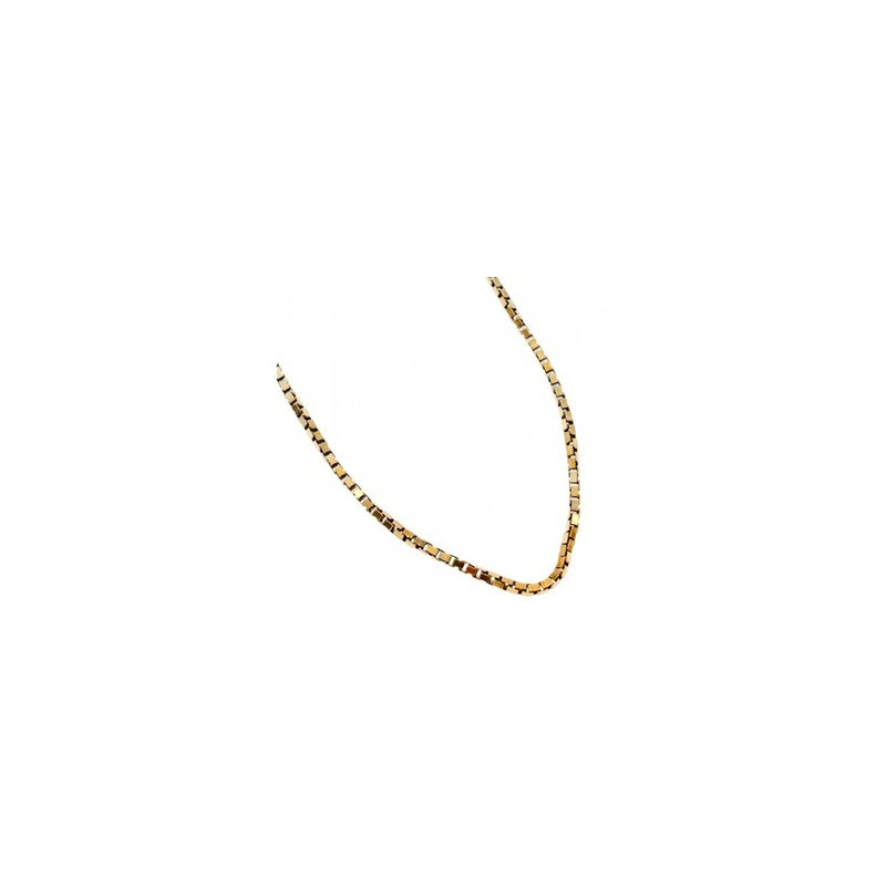 925 Sterling Silver Gold Plated Chain Italy 24 in
