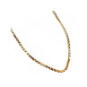 925 Sterling Silver Gold Plated Chain Italy 24 in