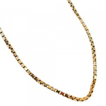 925 Sterling Silver Gold Plated Chain Italy 24 in