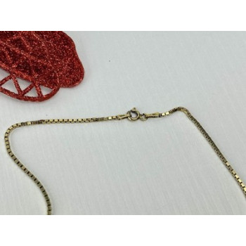 925 Sterling Silver Gold Plated Chain Italy 24 in