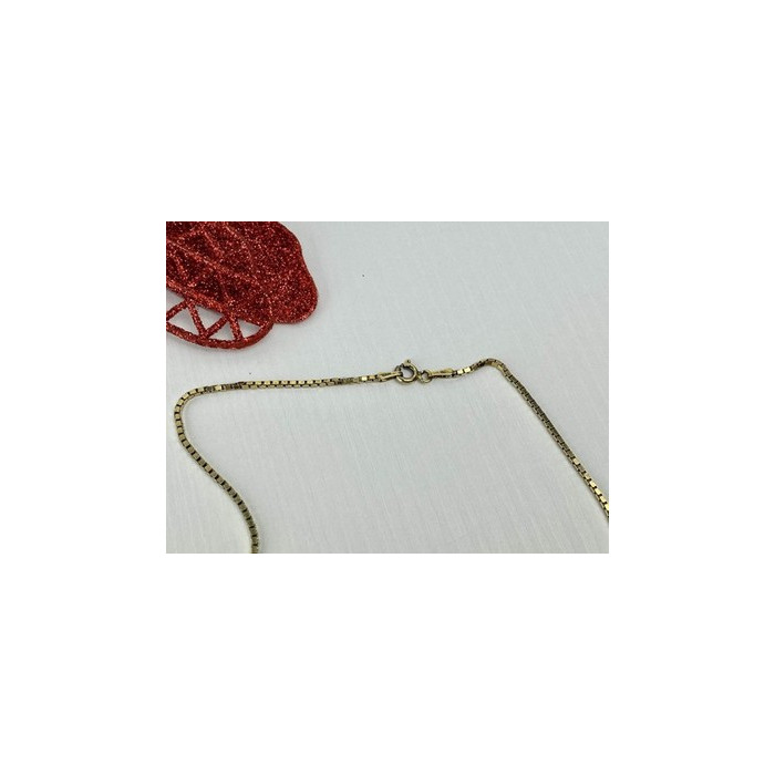 925 Sterling Silver Gold Plated Chain Italy 24 in