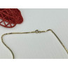 925 Sterling Silver Gold Plated Chain Italy 24 in