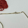 925 Sterling Silver Gold Plated Chain Italy 24 in