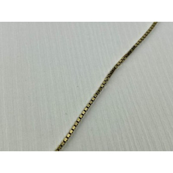 925 Sterling Silver Gold Plated Chain Italy 24 in