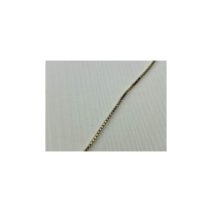 925 Sterling Silver Gold Plated Chain Italy 24 in