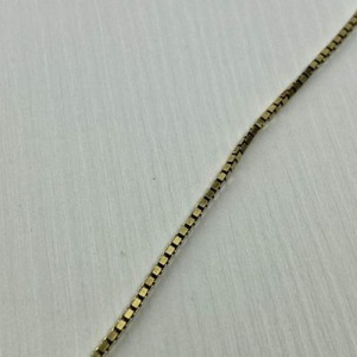 925 Sterling Silver Gold Plated Chain Italy 24 in