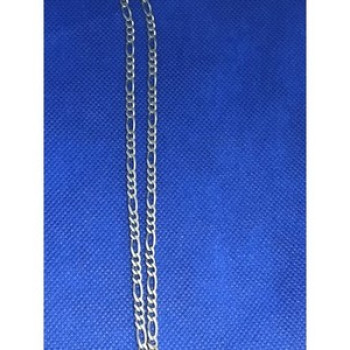 925 Sterling Silver Figaro Chain Italy 20.07 in