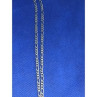 925 Sterling Silver Figaro Chain Italy 20.07 in