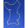 925 Sterling Silver Figaro Chain Italy 20.07 in